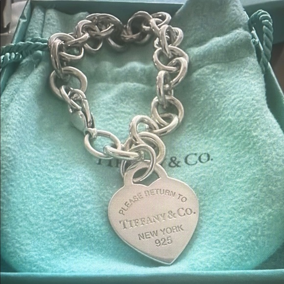 Tiffany & Co. Jewelry - Tiffany & Co. Silver Heart Tag Bracelet